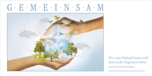 Grußkarte GEMEINSAM die Welt schützen - Ansicht 2