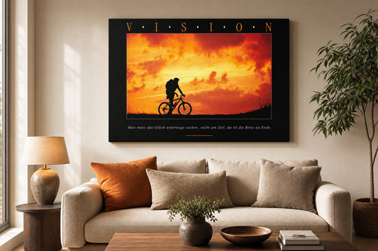 Leinwandbild VISION im Wohnzimmer