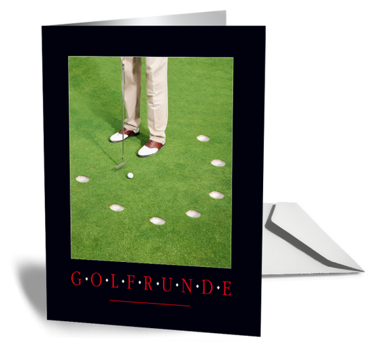 Grußkarte GOLFRUNDE - Ansicht 2