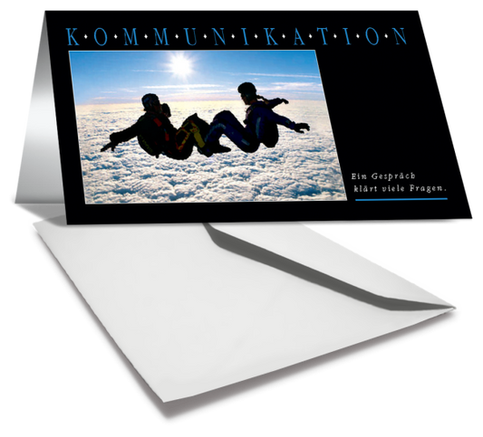 Grußkarte KOMMUNIKATION - Ansicht 2