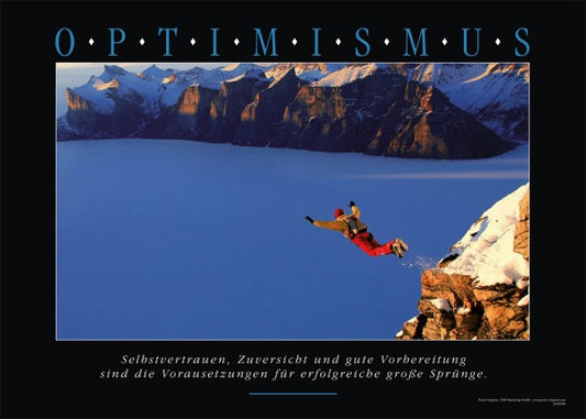 Motivationsbild OPTIMISMUS - Wingsuit springer - Ansicht 2