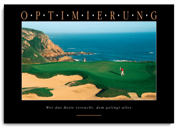 Grußkarte OPTIMIERUNG Motiv Golf - Ansicht 3