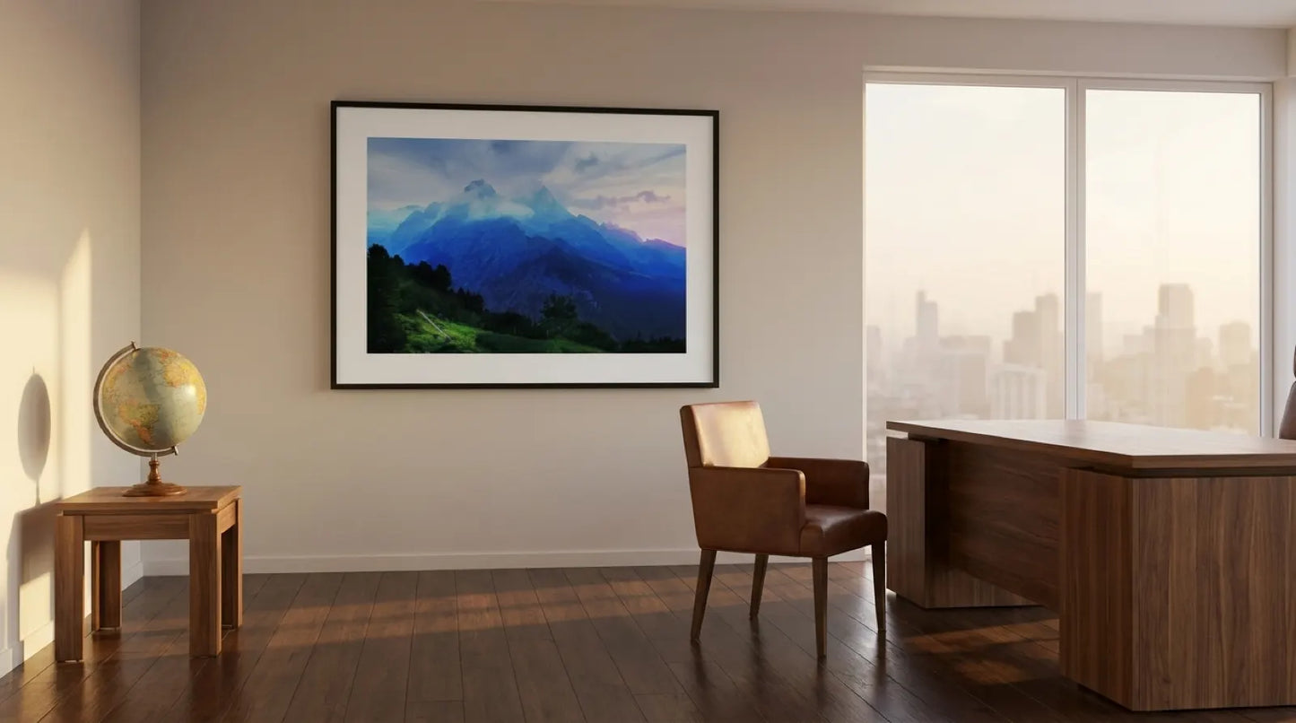 pi-mockup-161 Zugspitz-Massiv Kunstdruck