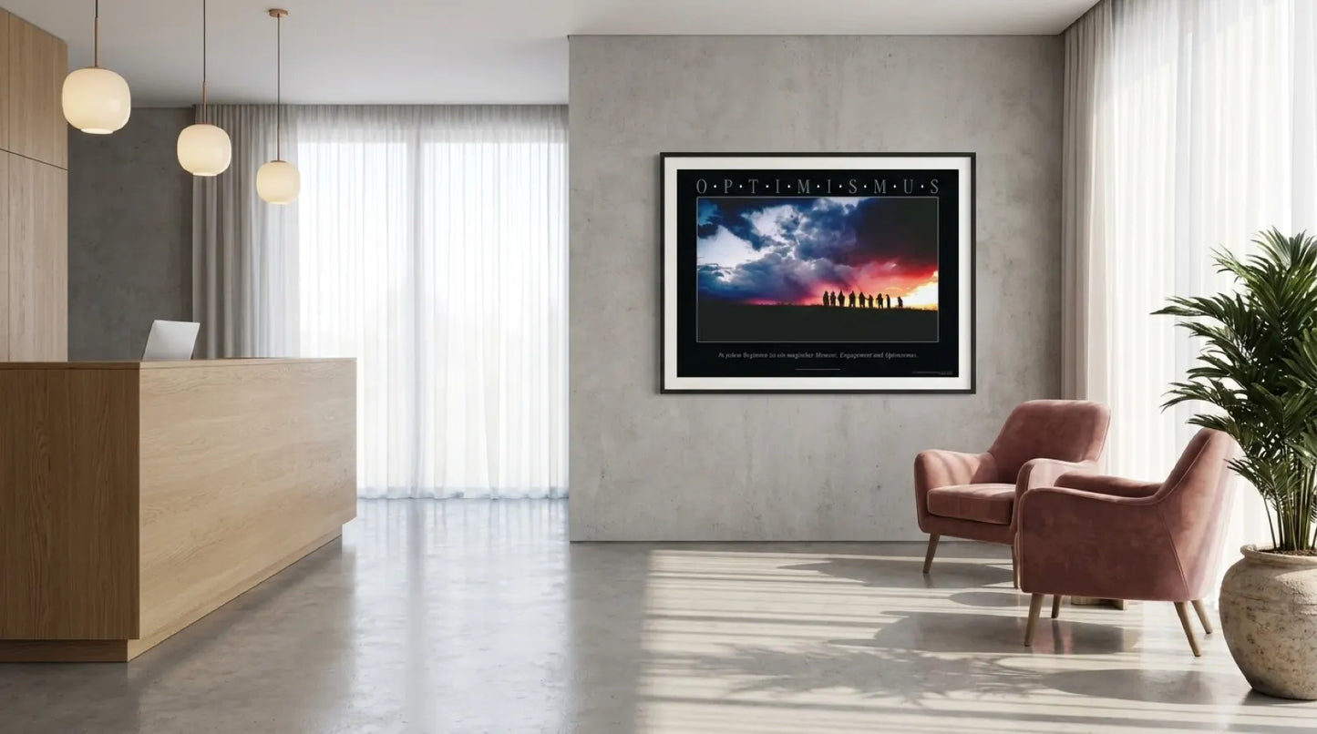 pi-mockup-177 OPTIMISMUS Leinwandbild