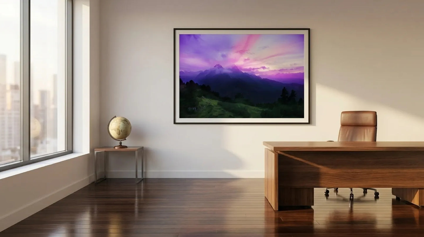 pi-mockup-194 Zugspitz-Massiv auf Leinwand