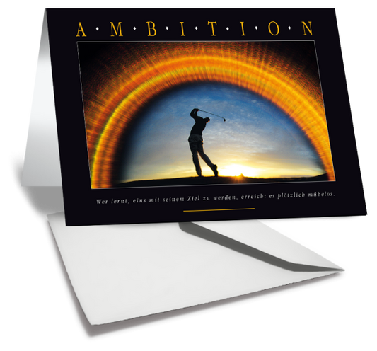 Golf Grußkarte AMBITION - Ansicht 2