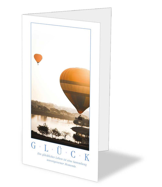 GLÜCK Grußkarte - Heißluftballon kaufen