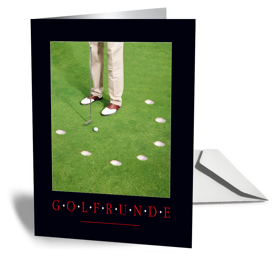 Grußkarte GOLFRUNDE kaufen