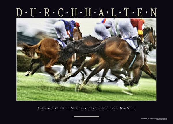 DURCHHALTEN Motivationsposter - Ansicht 2