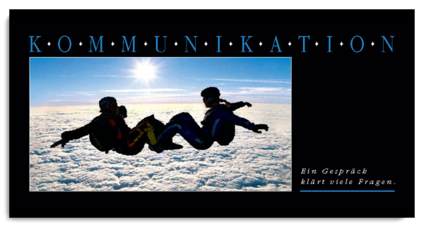 Grußkarte KOMMUNIKATION - Ansicht 3