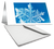 20 Grußkarten - EISKRISTALL