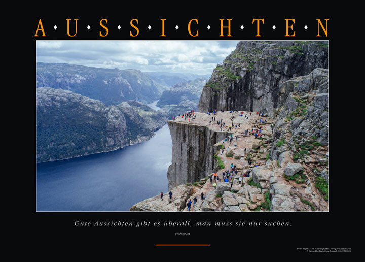 Motivationsposter AUSSICHTEN kaufen