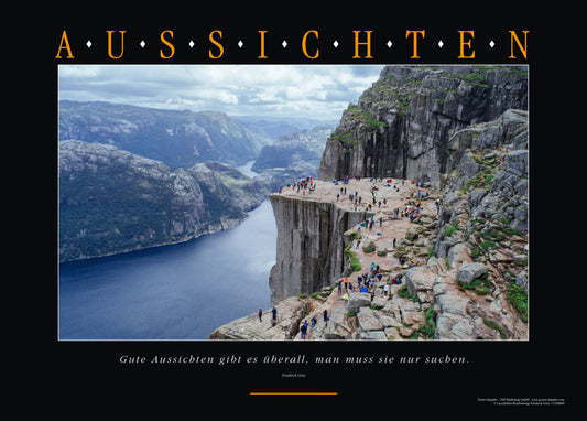 Motivationsposter AUSSICHTEN kaufen