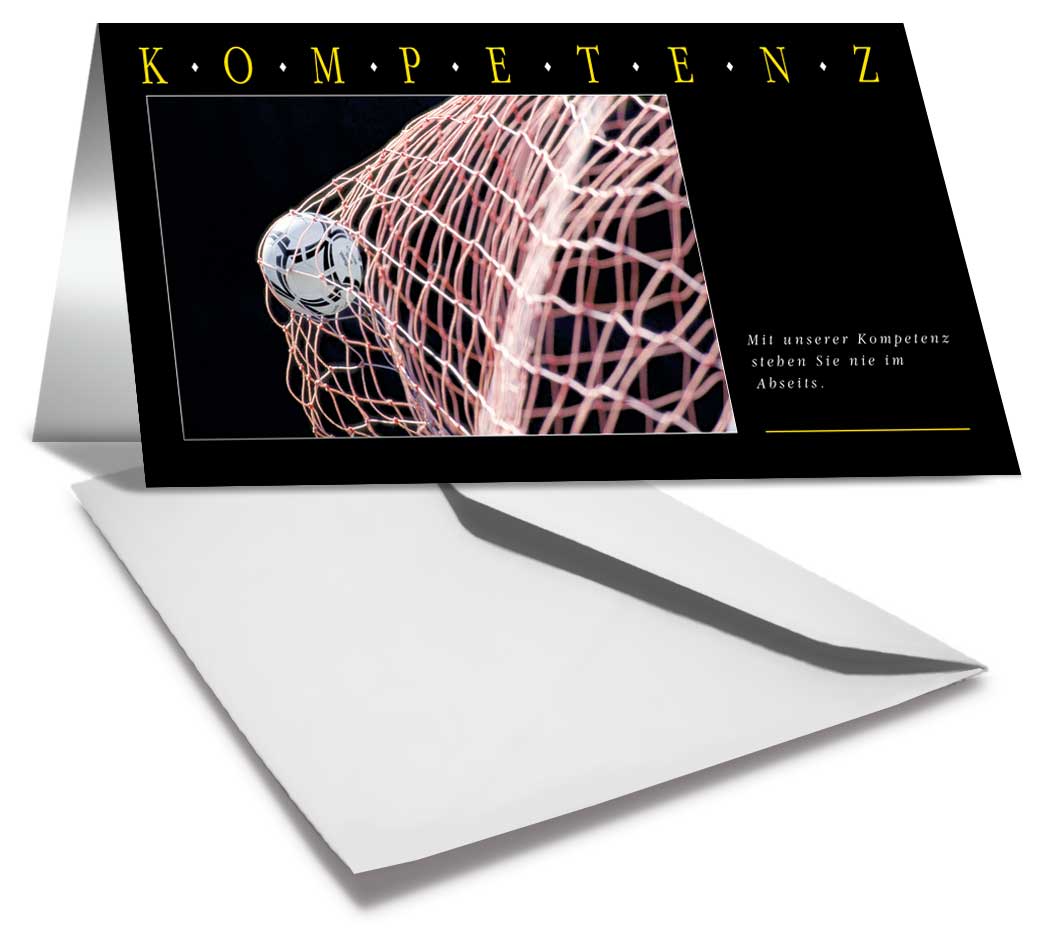 Grußkarte KOMPETENZ - Fußball kaufen