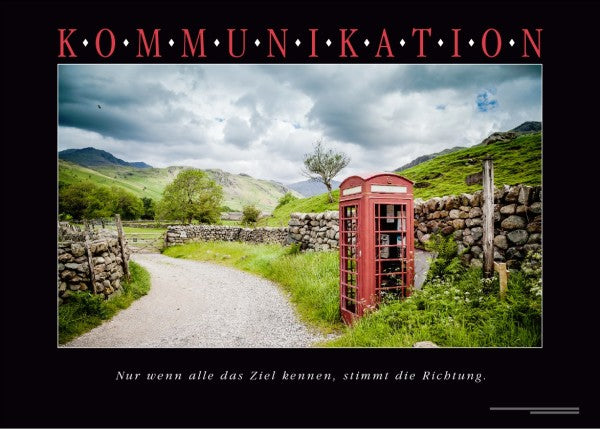 KOMMUNIKATION Leinwandbild - Ansicht 2