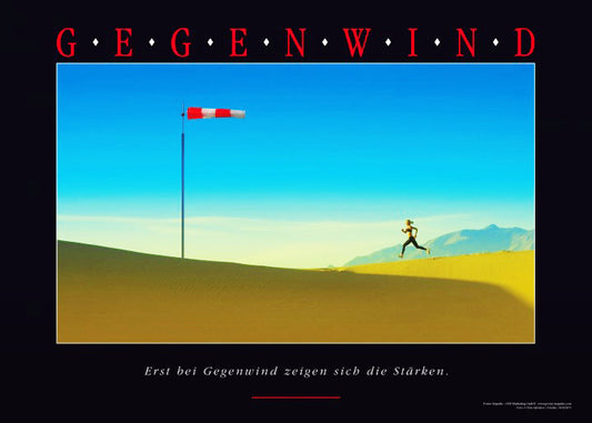 GEGENWIND Kunstdruck - Motivationsbild kaufen
