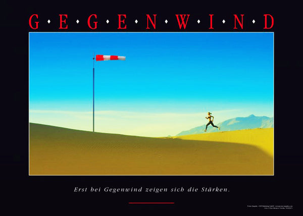 Motivationsposter GEGENWIND