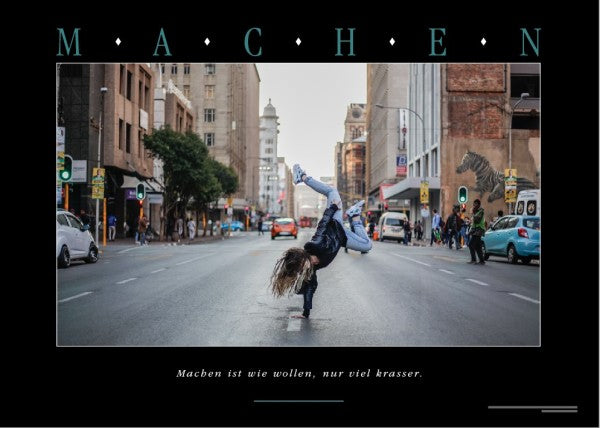 Motivationsposter MACHEN - Ansicht 2