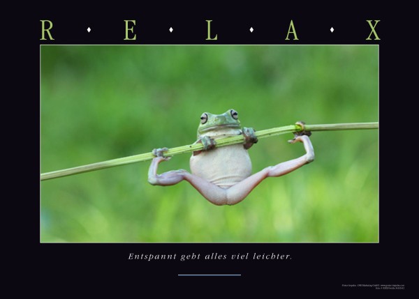 Motivationsposter RELAX - Ansicht 2