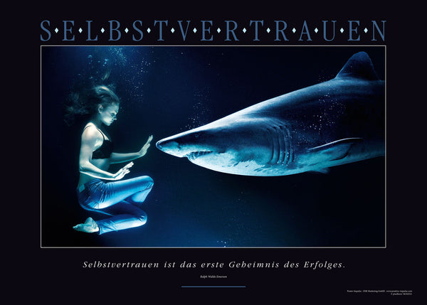 Motivationsposter SELBSTVERTRAUEN GEWINNEN