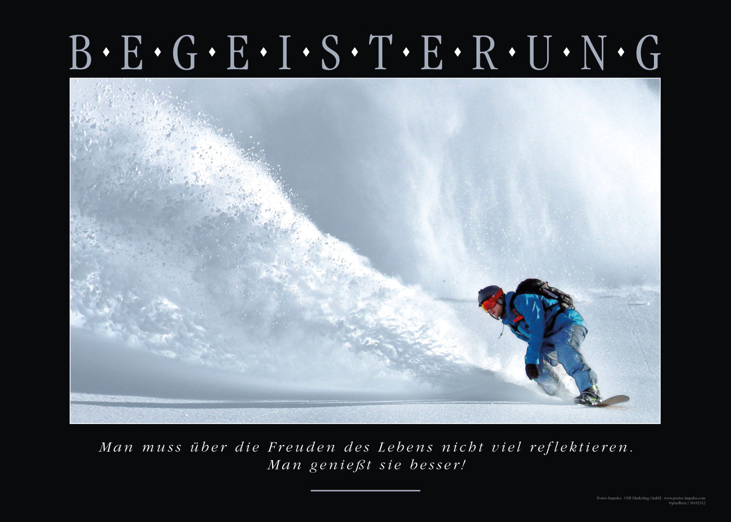 BEGEISTERUNG - Motivationsbild Snowboard kaufen