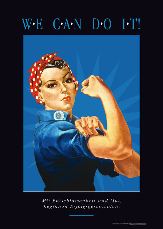 Motivationsbild WE CAN DO IT! in Blau kaufen