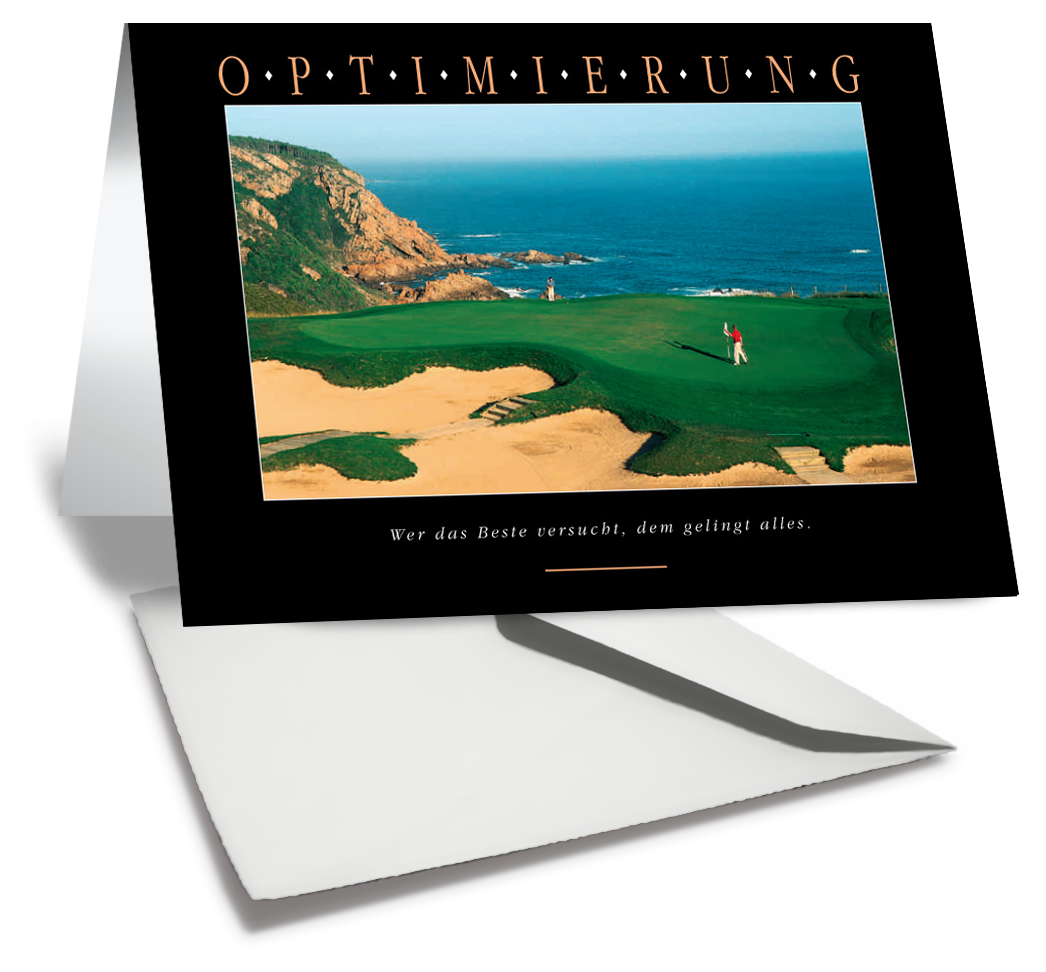 Grußkarte OPTIMIERUNG Motiv Golf kaufen