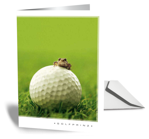 Golf Grußkarte GOLFPRINZ - Ansicht 2