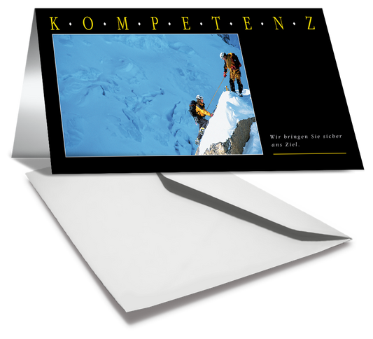 Grußkarte KOMPETENZ - Bergsteiger kaufen
