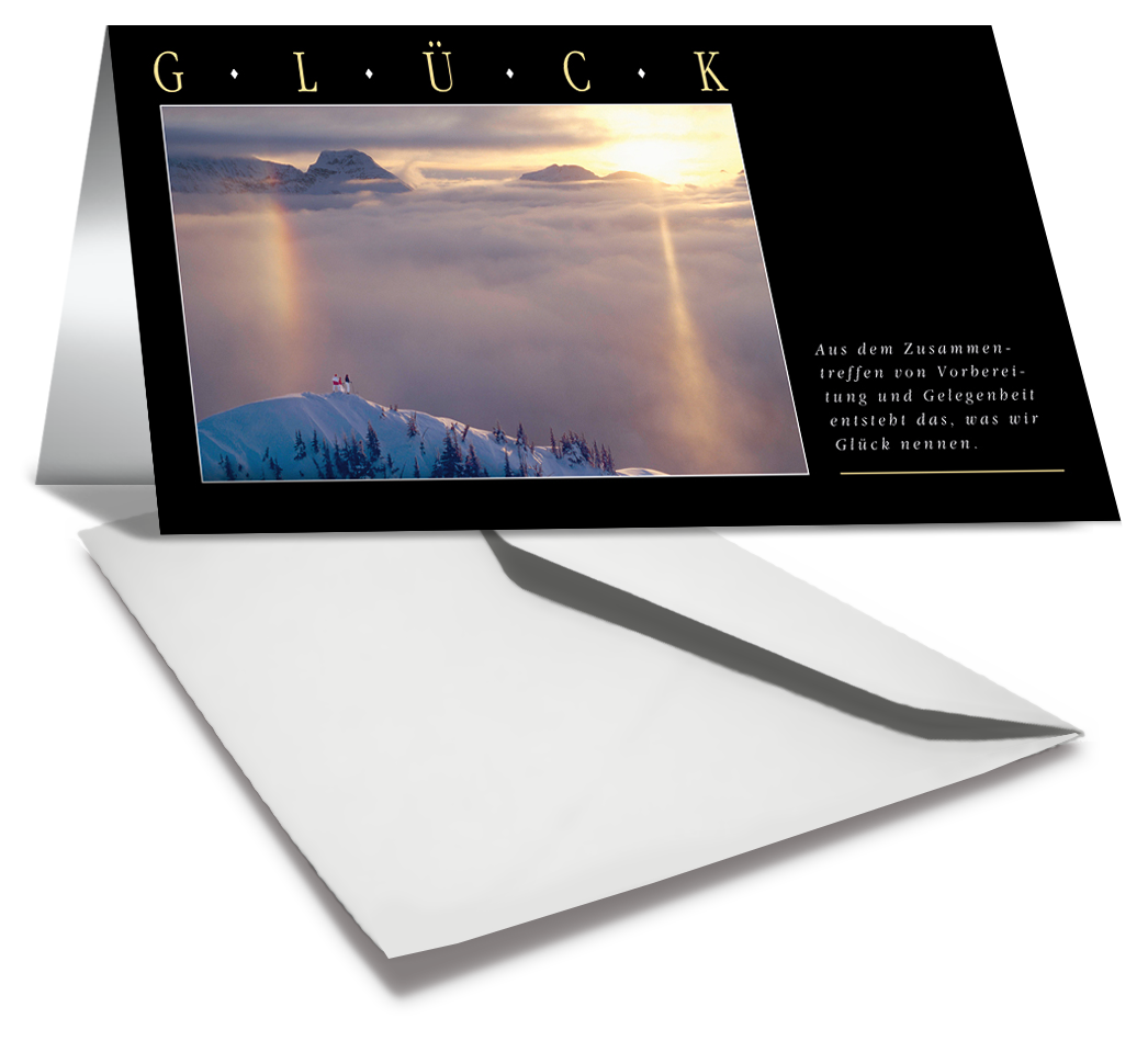 Grußkarte GLÜCK kaufen