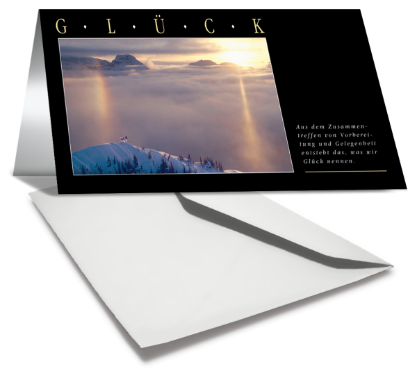 Grußkarte GLÜCK - Ansicht 2