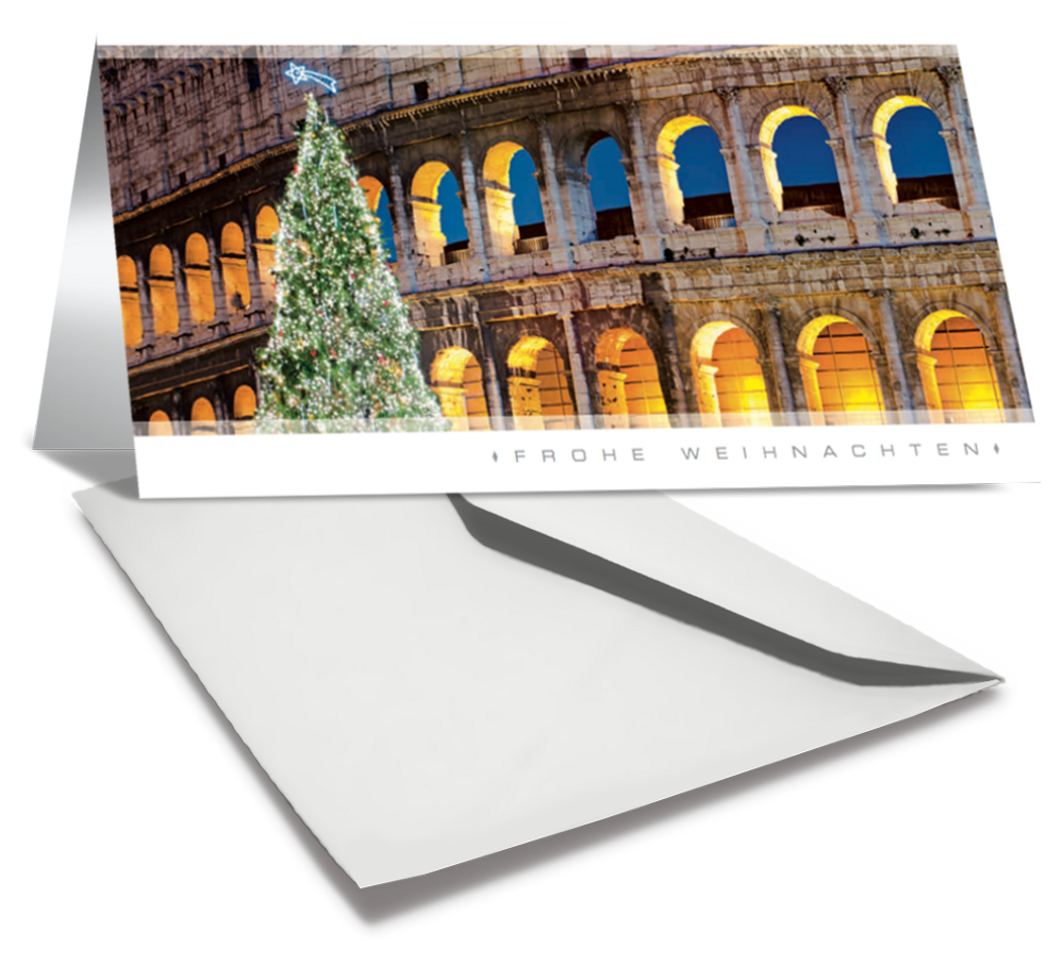 Grußkarte WEIHNACHTEN COLOSSEUM frohe Weihnachten kaufen
