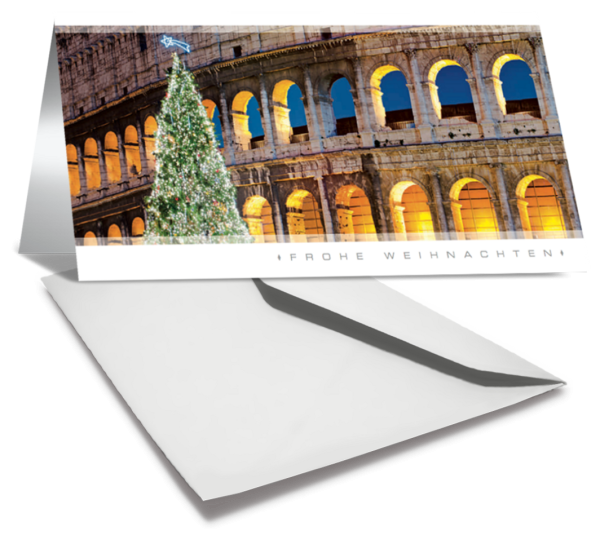 Grußkarte WEIHNACHTEN COLOSSEUM frohe Weihnachten - Ansicht 2