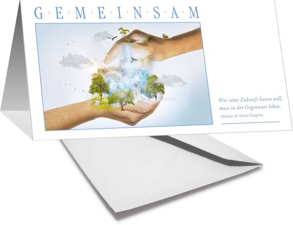 Grußkarte GEMEINSAM die Welt schützen - Ansicht 3