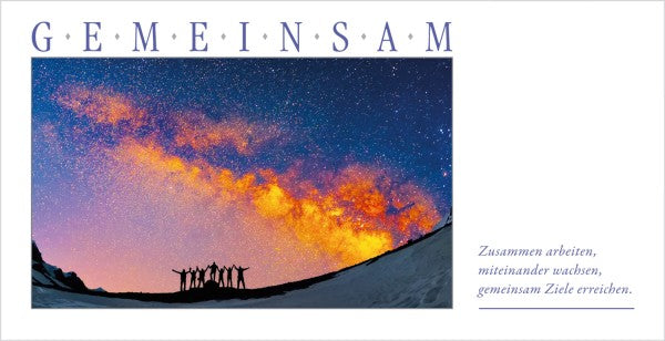 Grußkarte GEMEINSAM Universum 20er Set - Ansicht 3