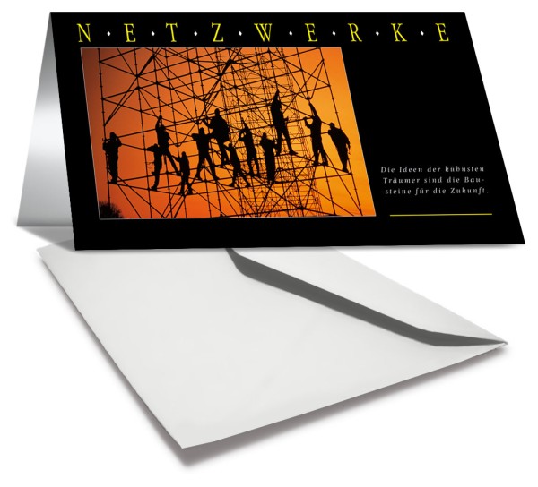 Grußkarte NETZWERKE - Ansicht 2