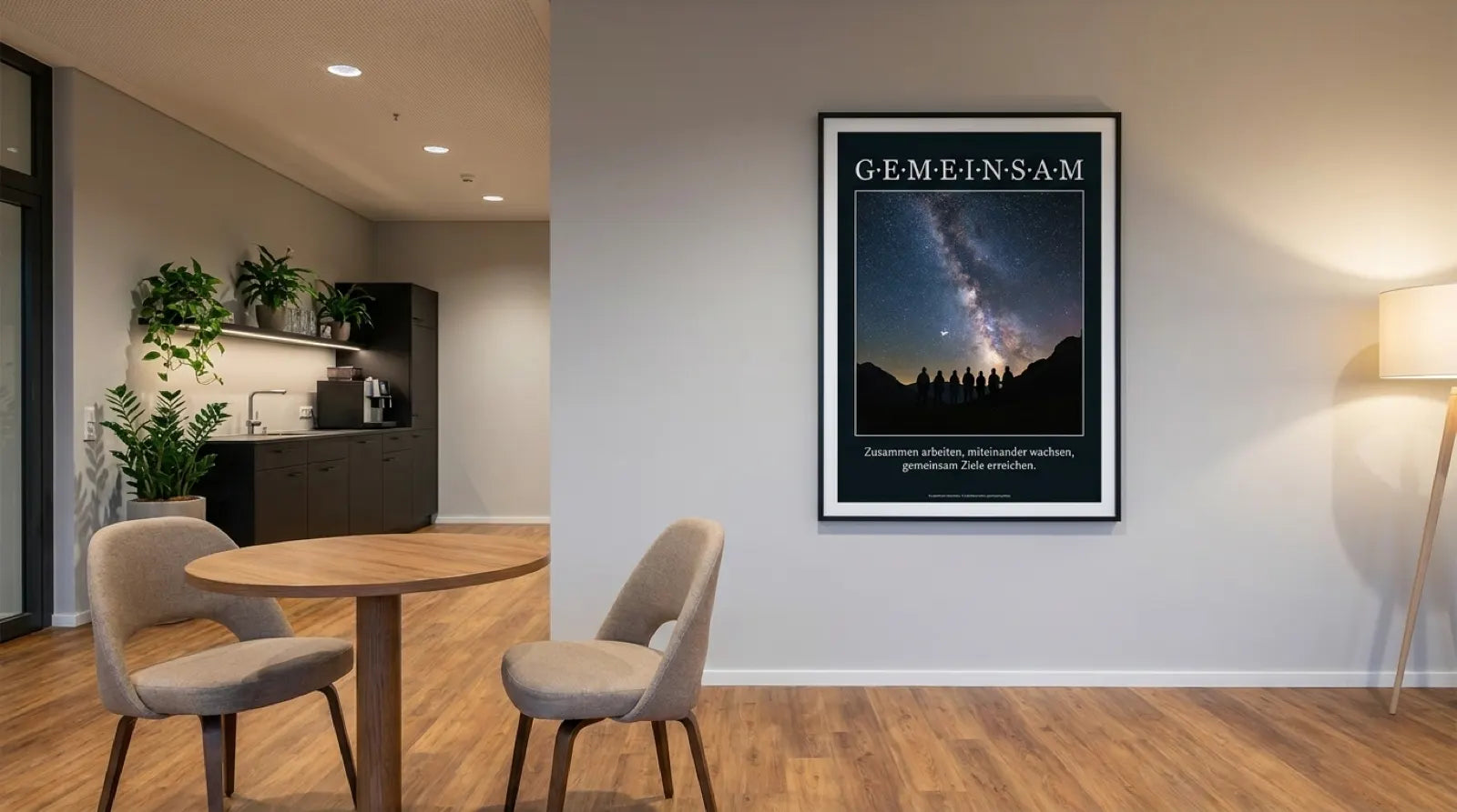 pi-mockup-034 GEMEINSAM das Motivationsposter für Ihr Büro