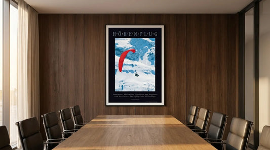 pi-mockup-063 HÖHENFLUG Motivationsposter für Unternehmer