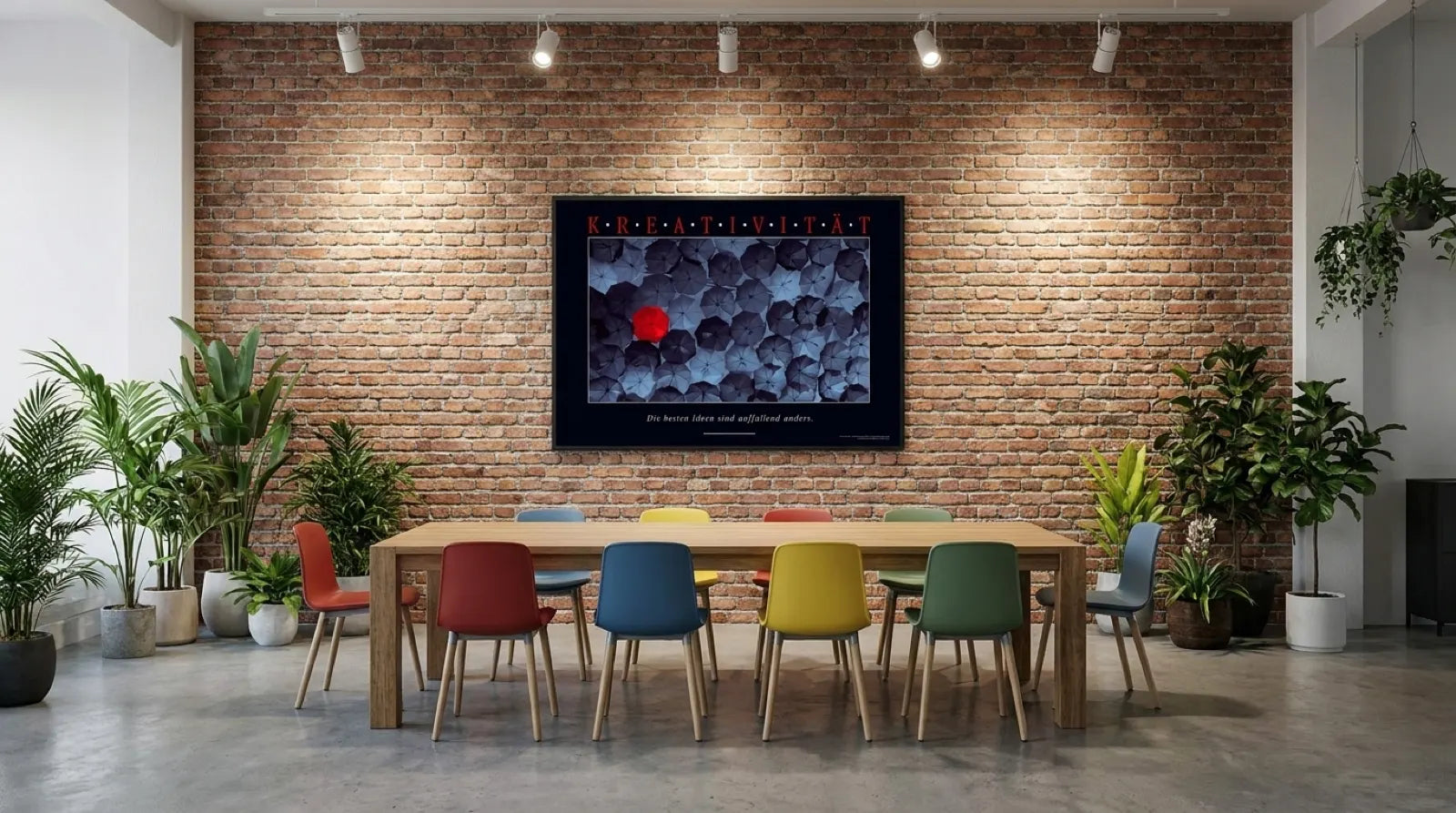 pi-mockup-076 KREATIVITÄT das Büro Motivationsposter