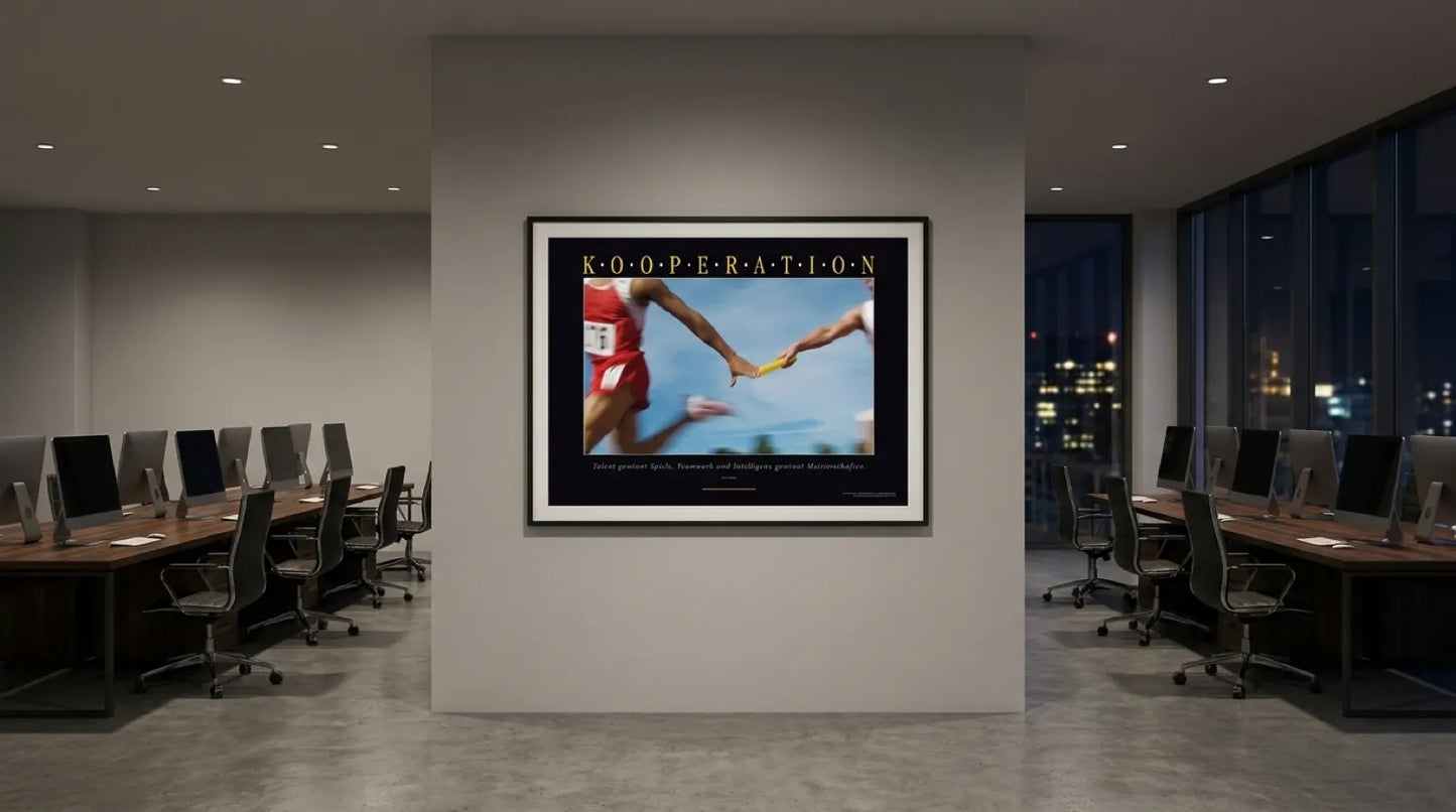 pi-mockup-122 KOOPERATION - Motivationsbild Wandbild Staffellauf