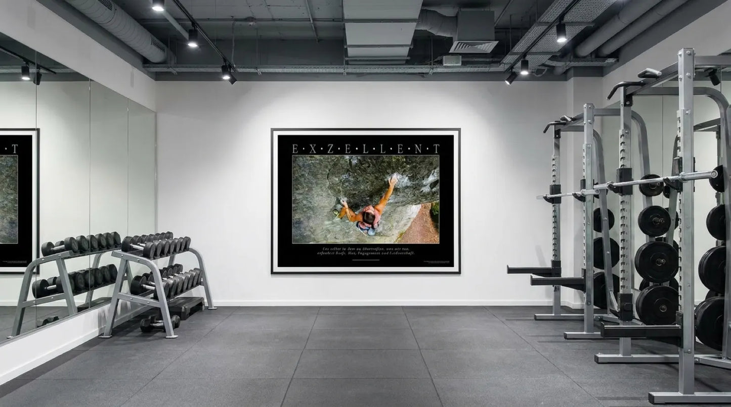 pi-mockup-128 EXZELLENT - Motivationsbild Wandbild Kletterwand