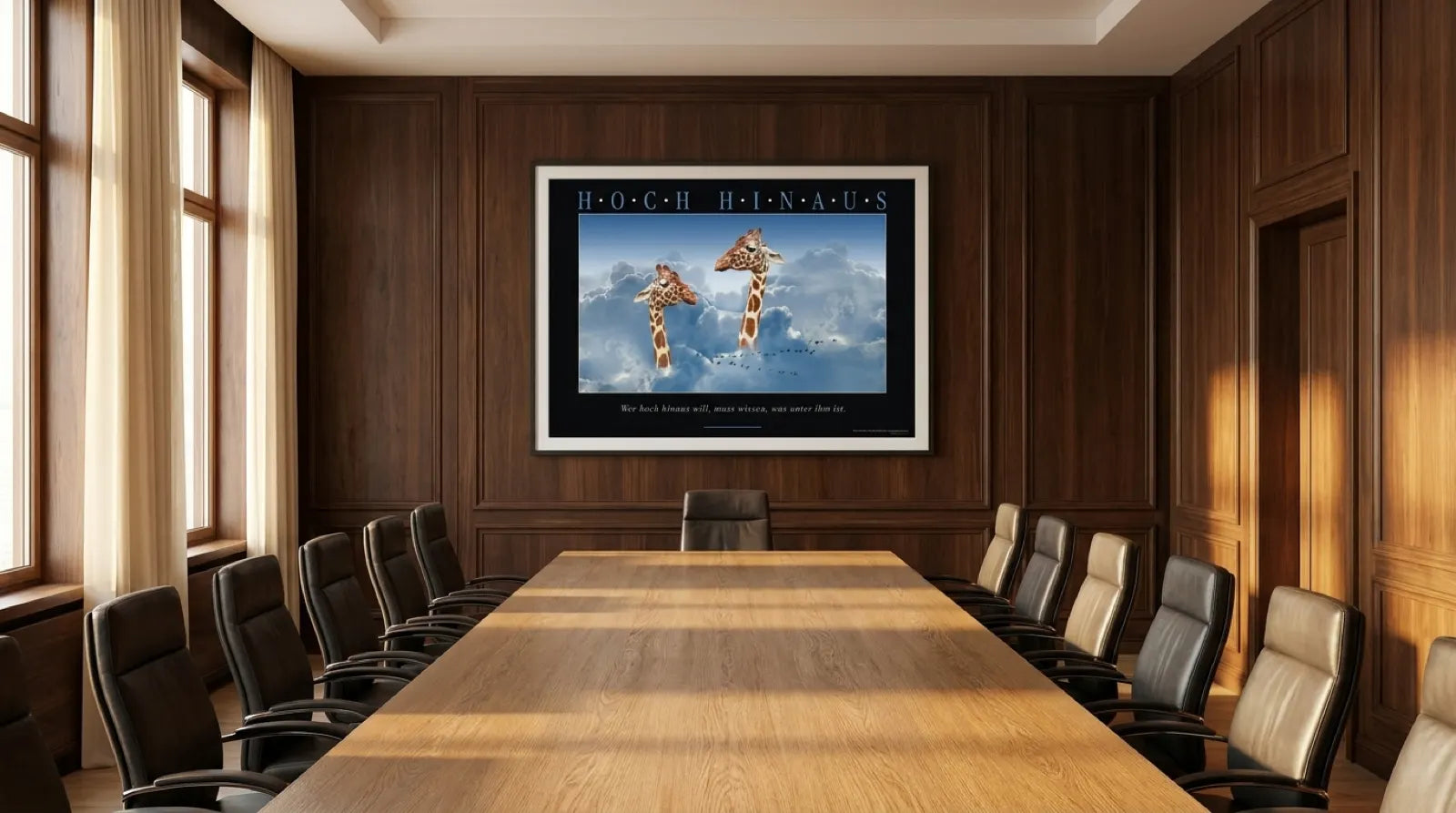 pi-mockup-131 HOCH HINAUS - Motivationsbild Wandbild