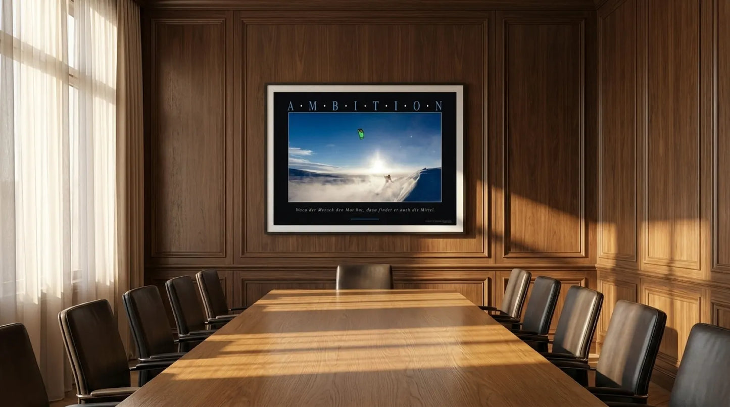 pi-mockup-137 AMBITION - Motivation+Poster Wandbild