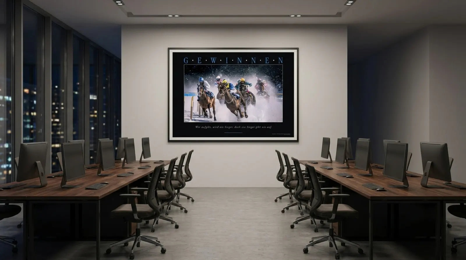 pi-mockup-138 GEWINNEN - Motivationsbild Wandbild - Wer aufgibt, wird