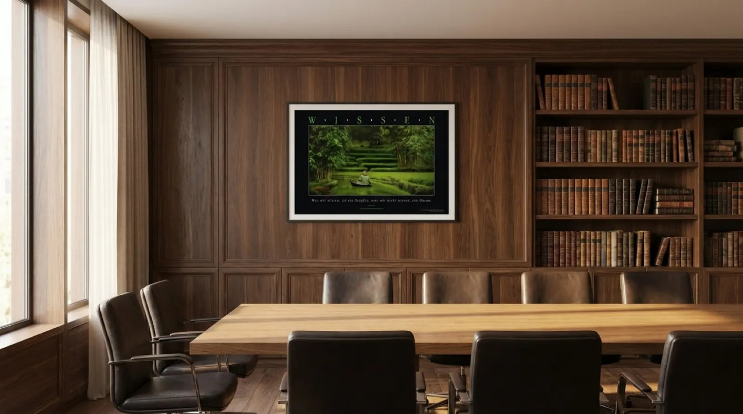 pi-mockup-191 Leinwandbild WISSEN - Zitat von Sir Isaac Newton