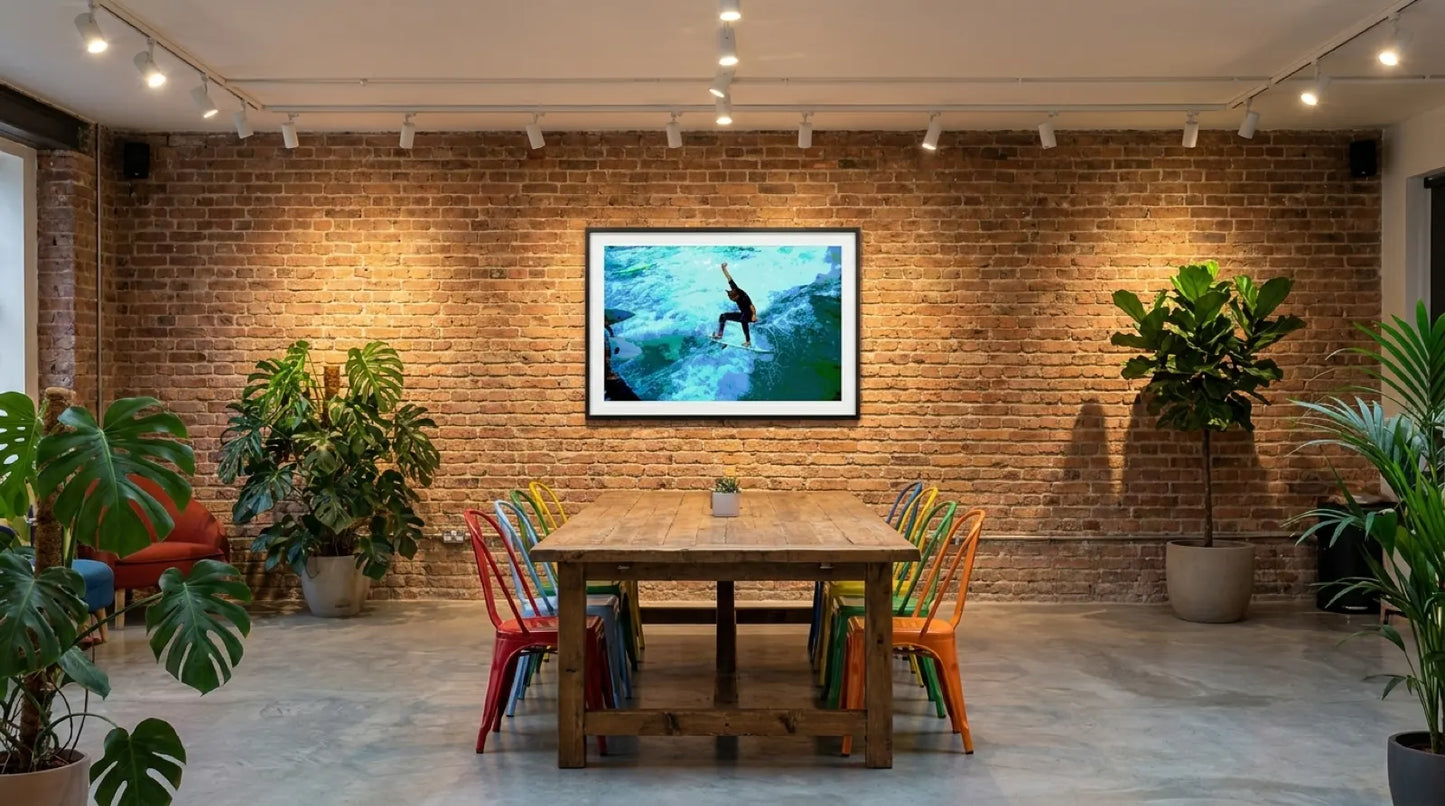 pi-mockup-193 Eisbach Surfer - Leinwandbild