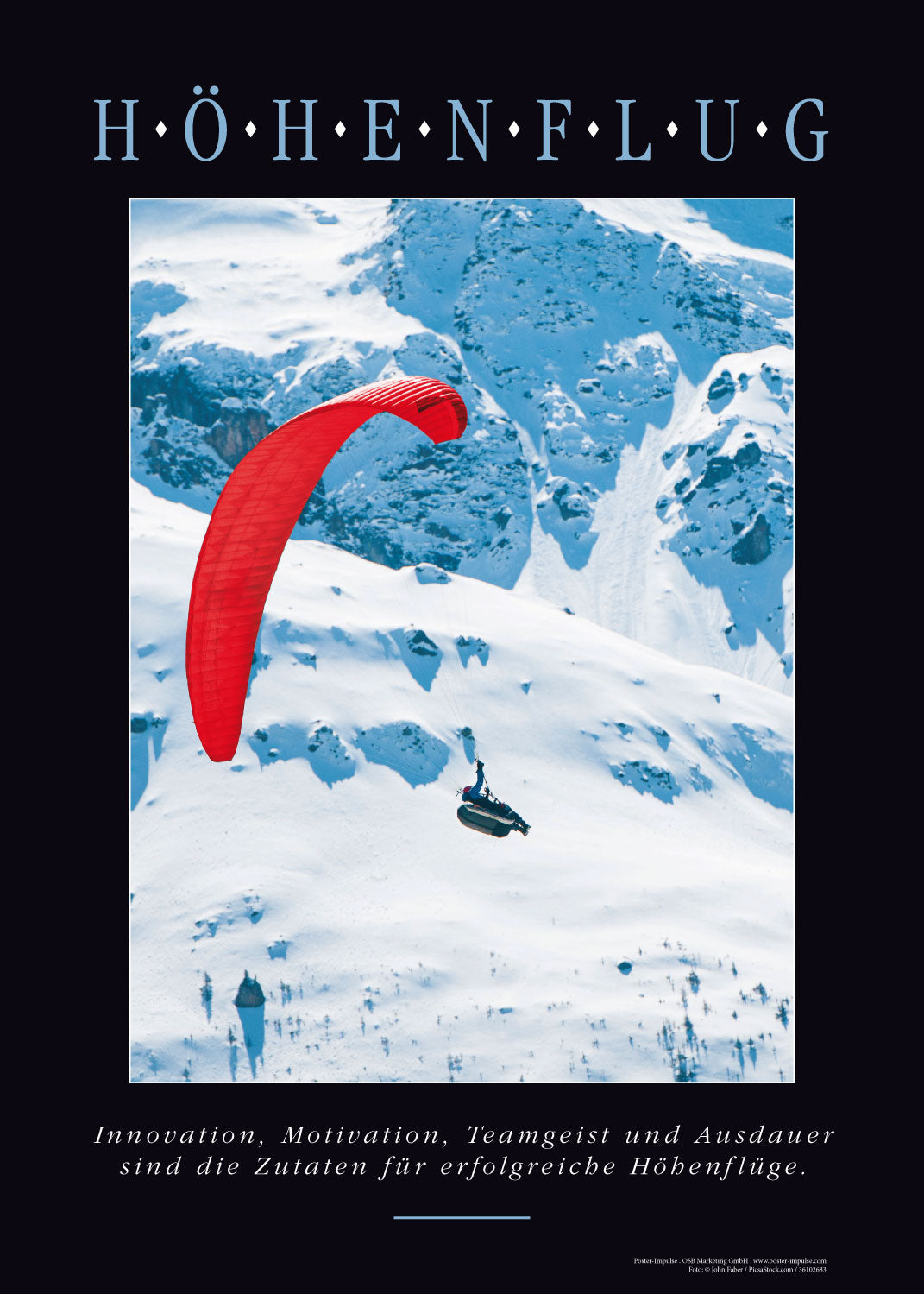 HÖHENFLUG Motivationsposter für Unternehmer kaufen
