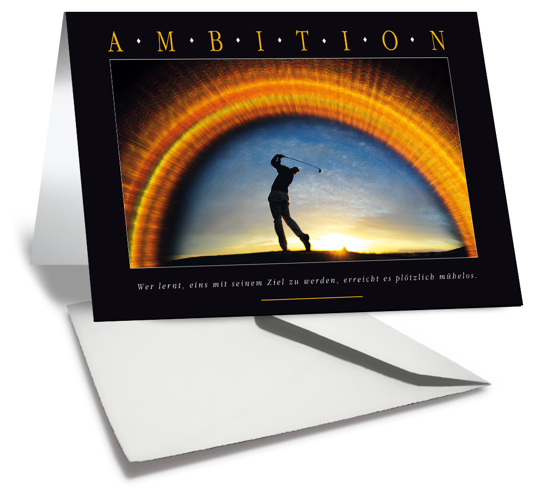 Golf Grußkarte AMBITION kaufen