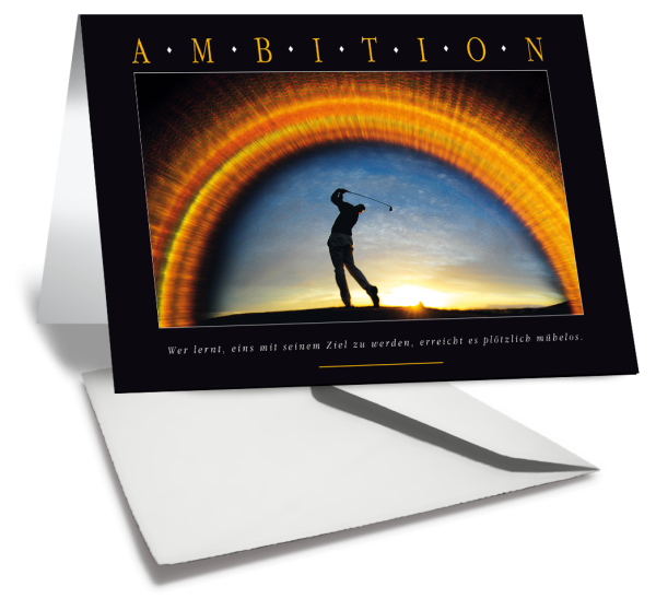 Golf Grußkarte AMBITION - Ansicht 2