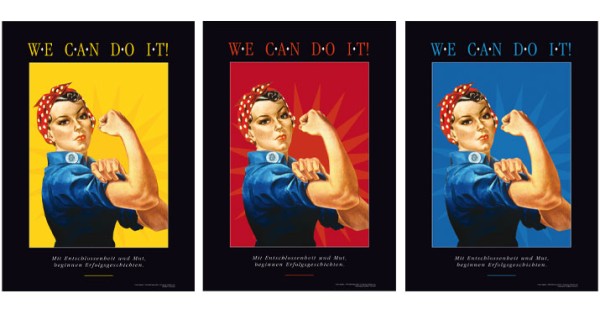 Motivationsbild WE CAN DO IT! Drei Bilder, Drei Farben - Ansicht 2
